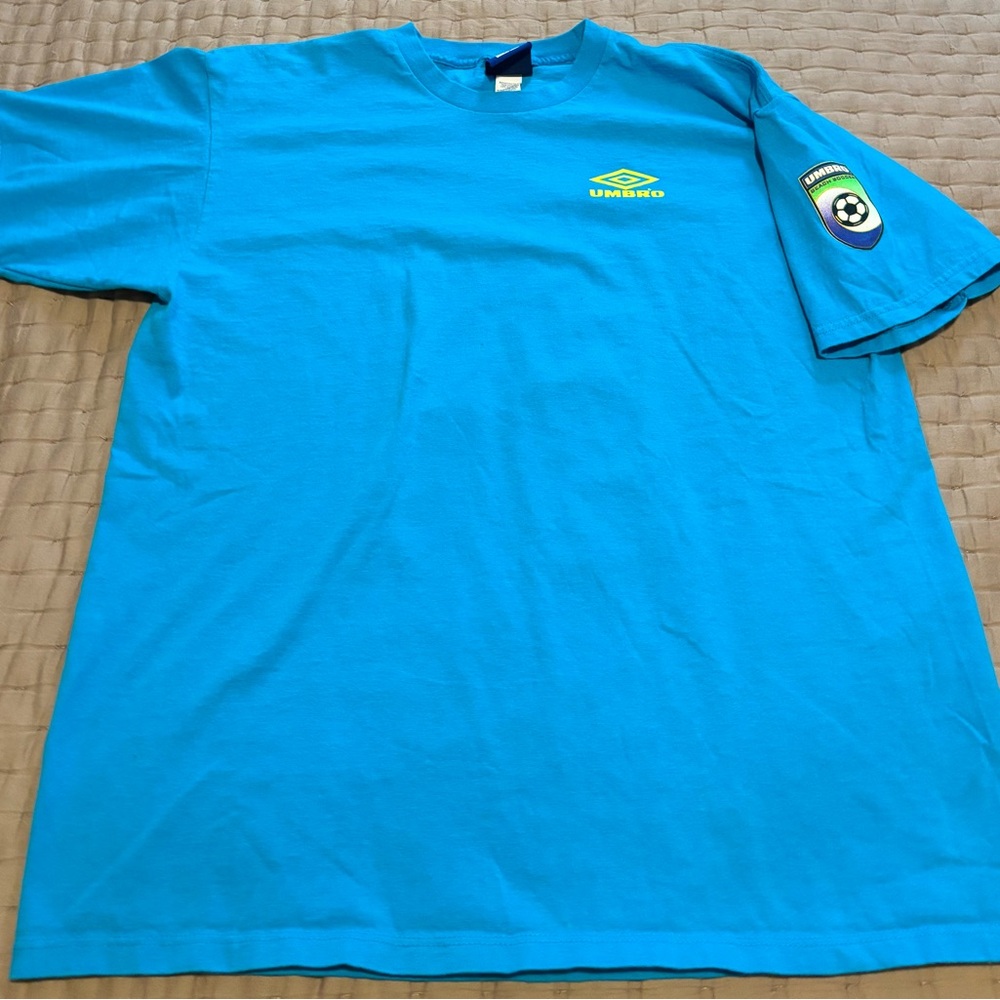 Vintage Umbro Beach Soccer T-Shirt Size XL